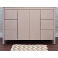 Hanleigh 48 in. Vanity with Slab Doors in Washed Maple